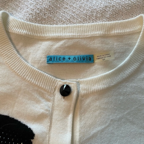 Alice + Olivia Graphic Art Sweater S/P - Picture 7 of 16